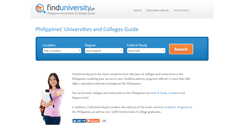 Desktop Screenshot of finduniversity.ph